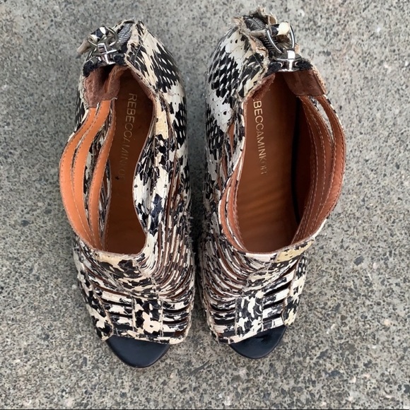 Sydney Snake Wedge Sandals Rebecca Minkoff 7 - Picture 8 of 8